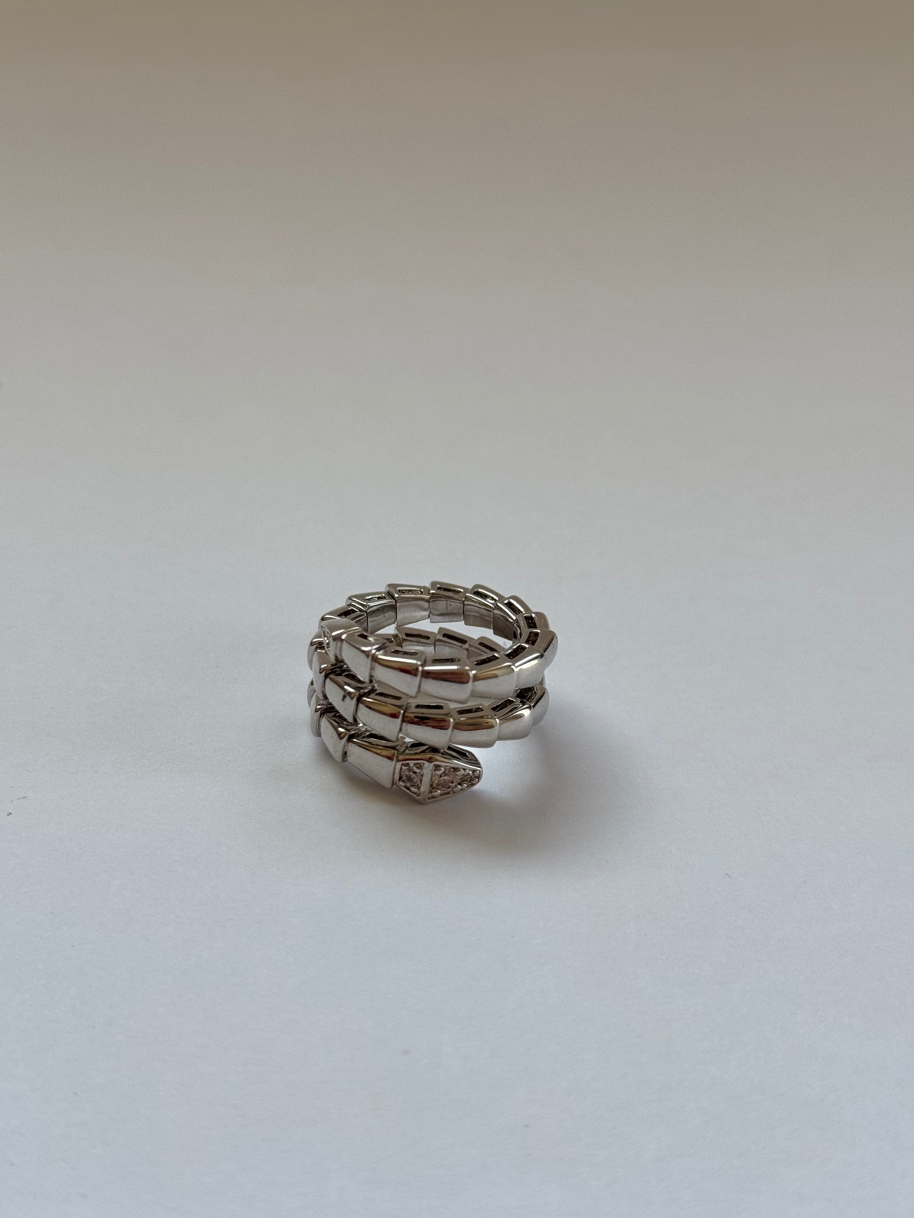 Zirconia Snake Ring