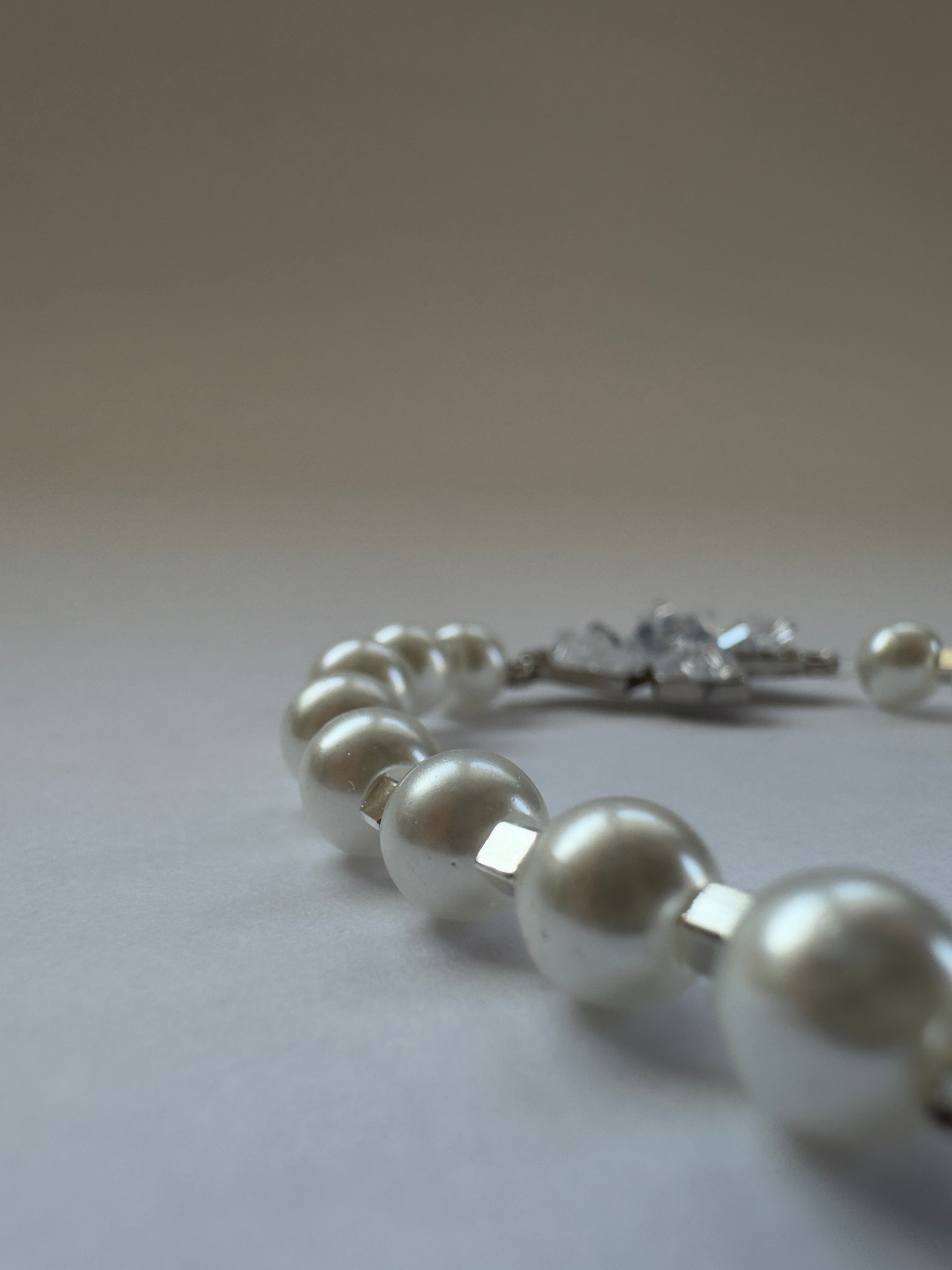 Butterfly Pearl Silver Bracelet