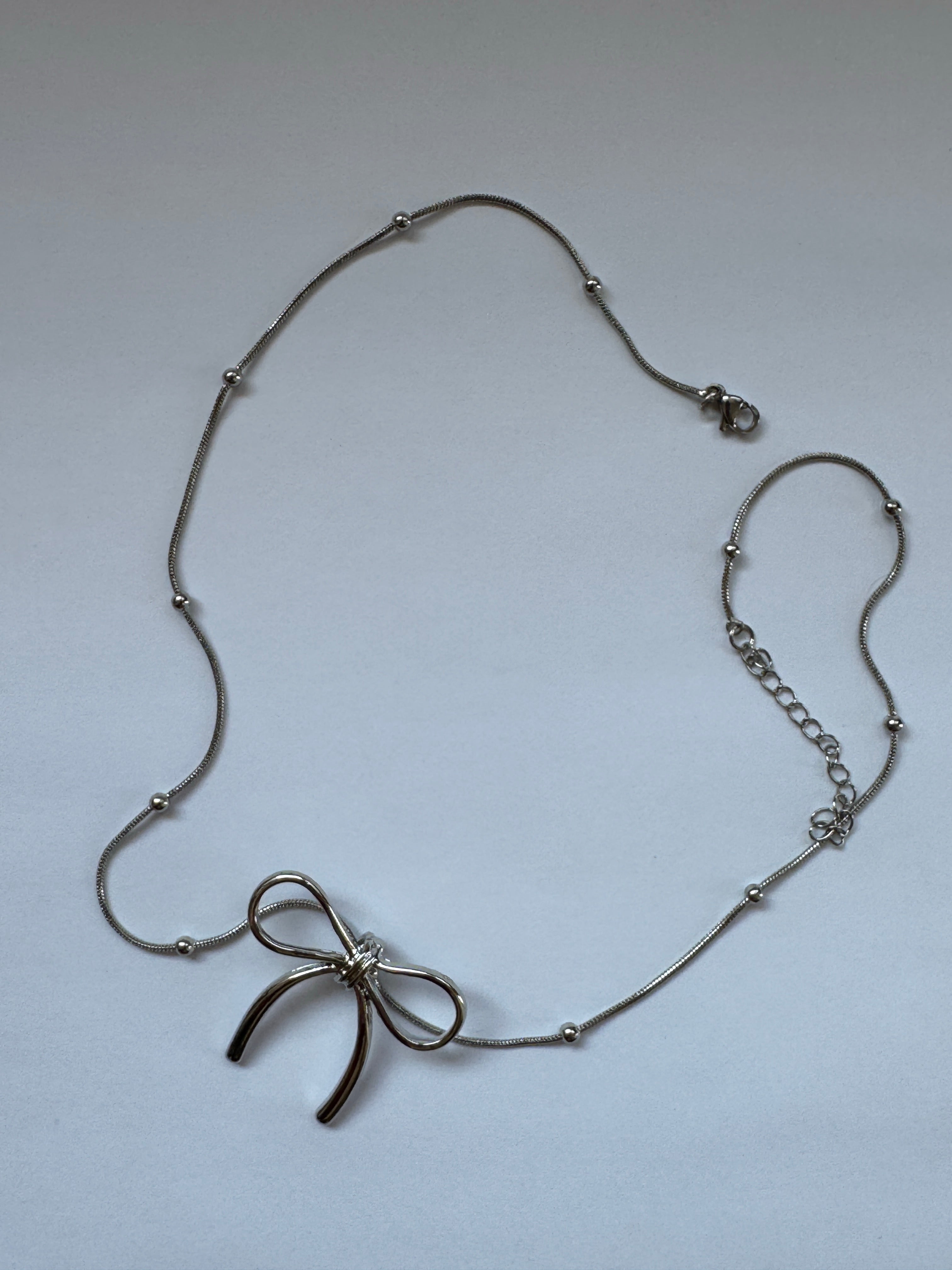 Infinity Ribbon Necklace