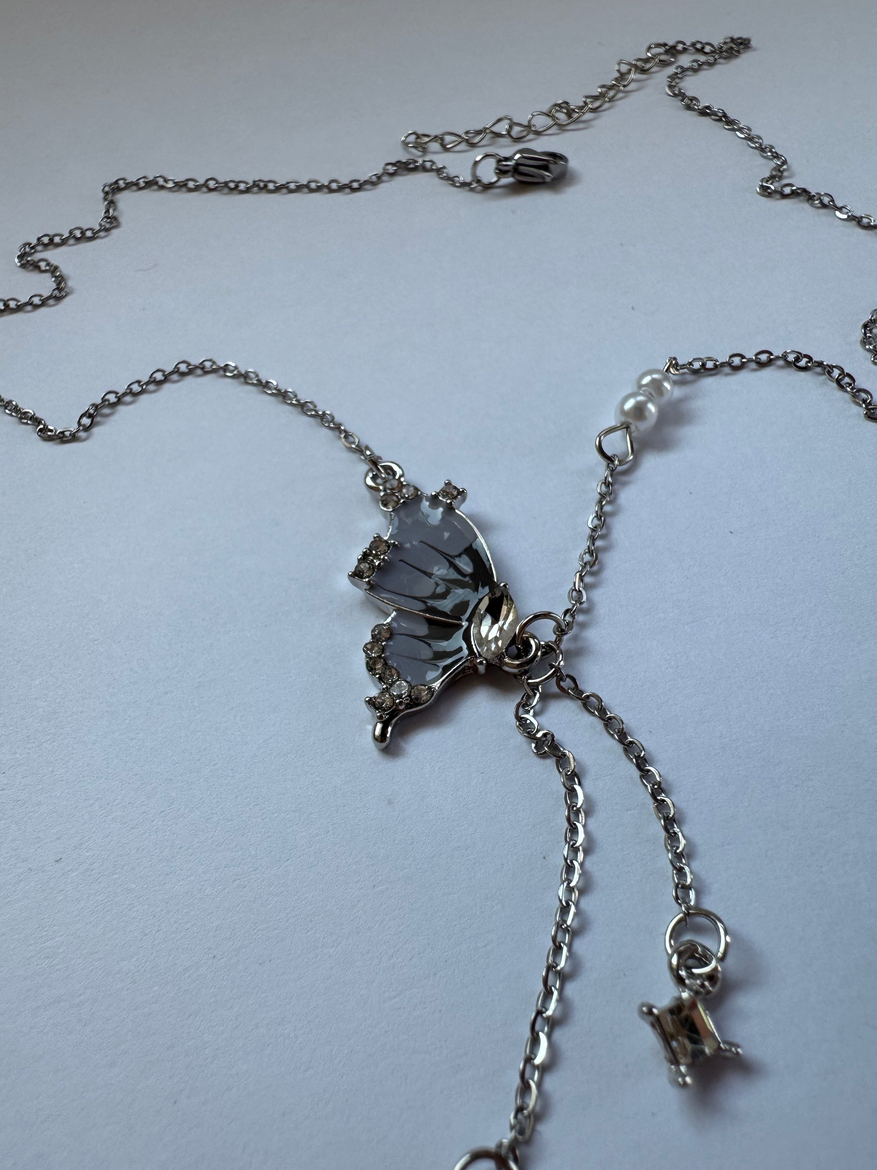 Half Butterfly Necklace