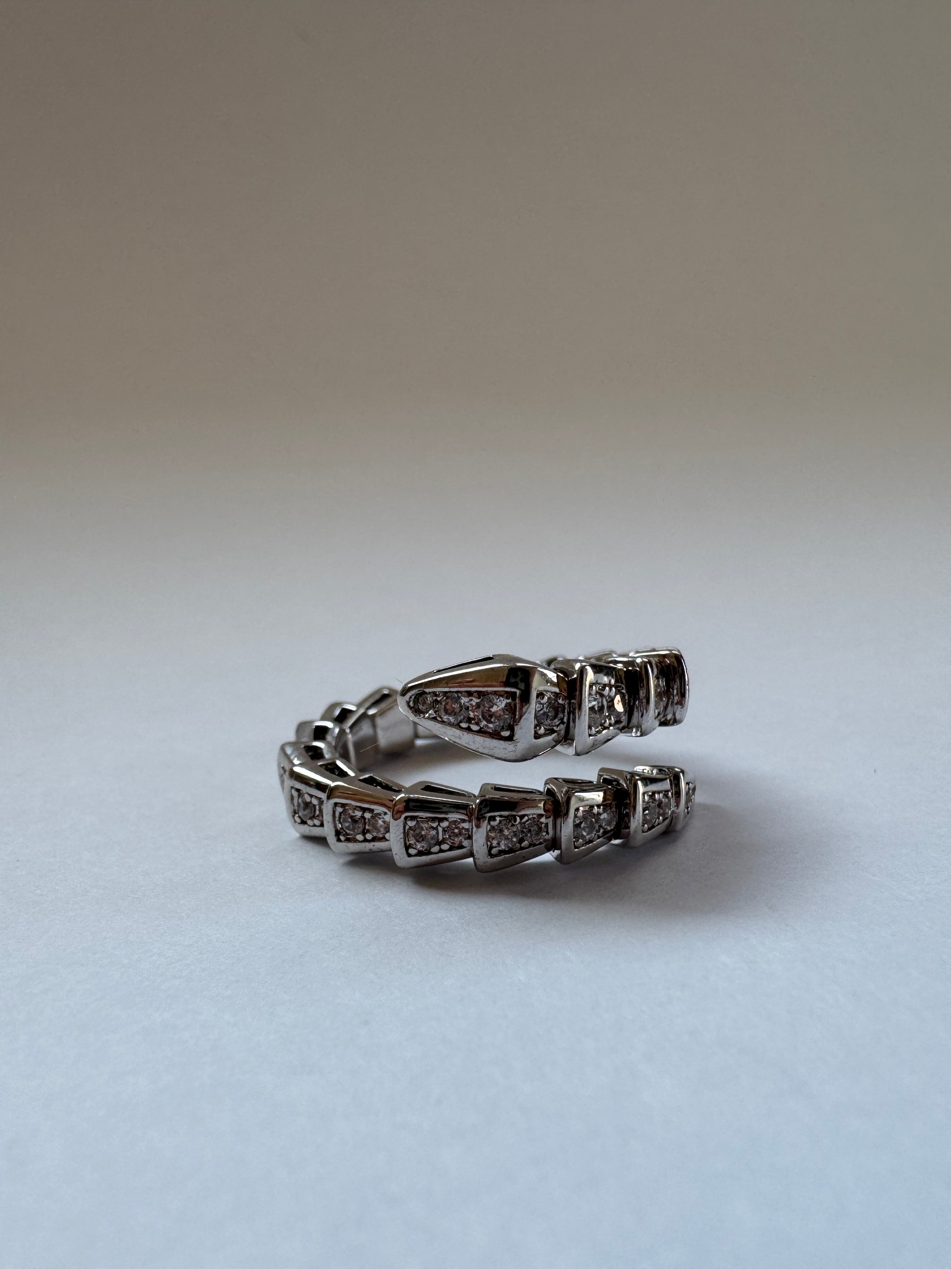 Single Serpent Stainless Steel Ring