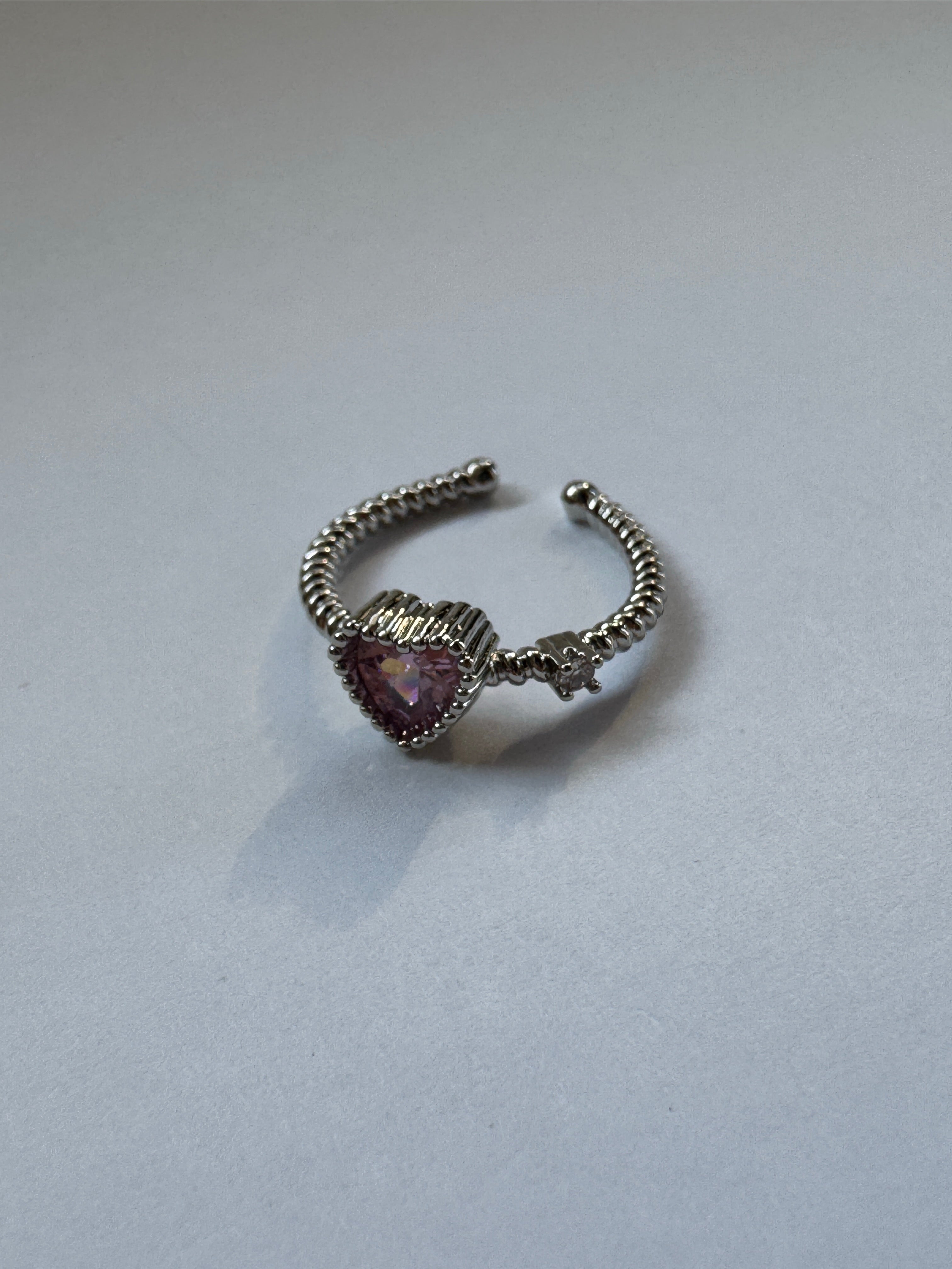 Crystal Heart Ring