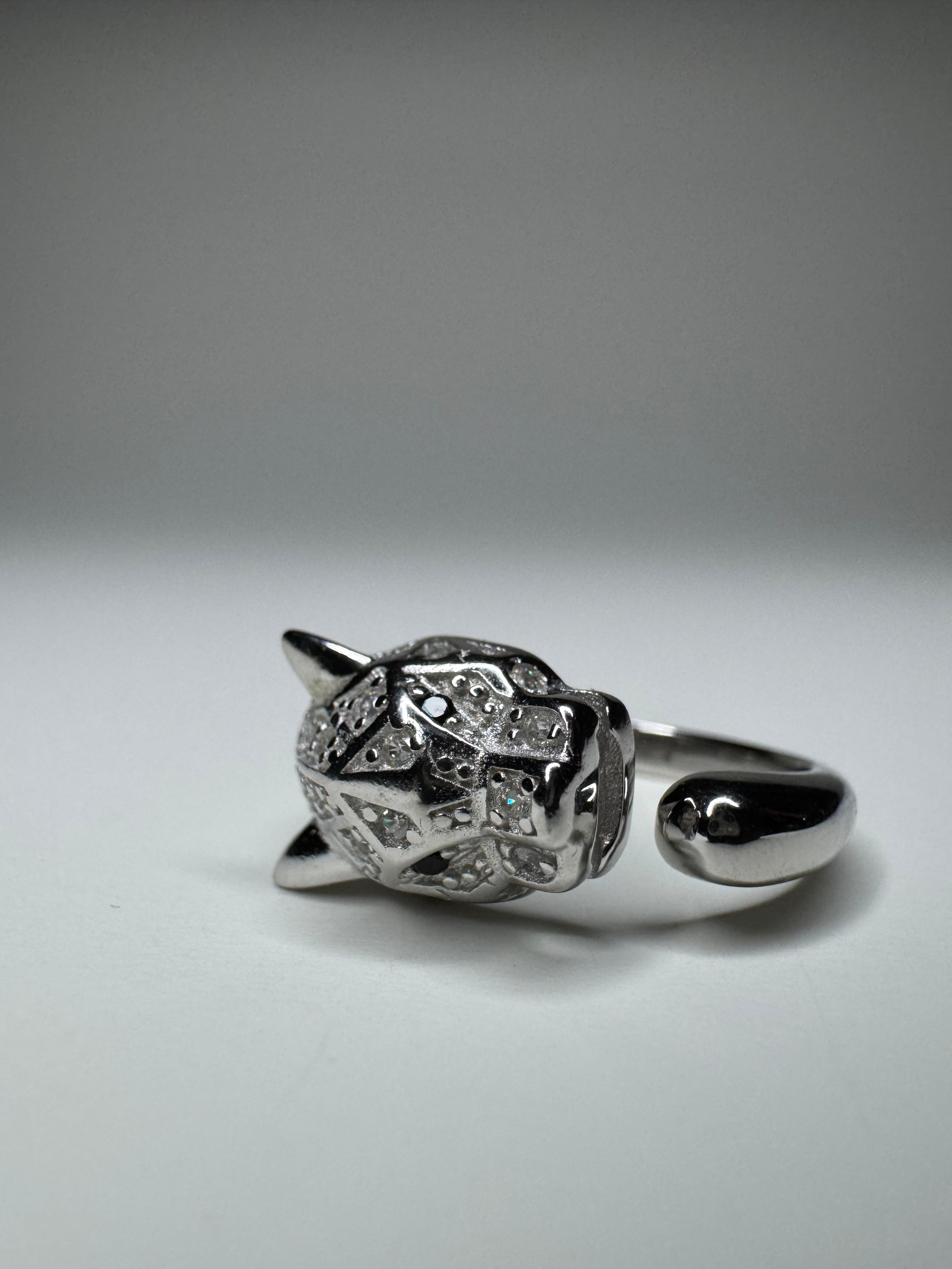 Panther Silver Ring