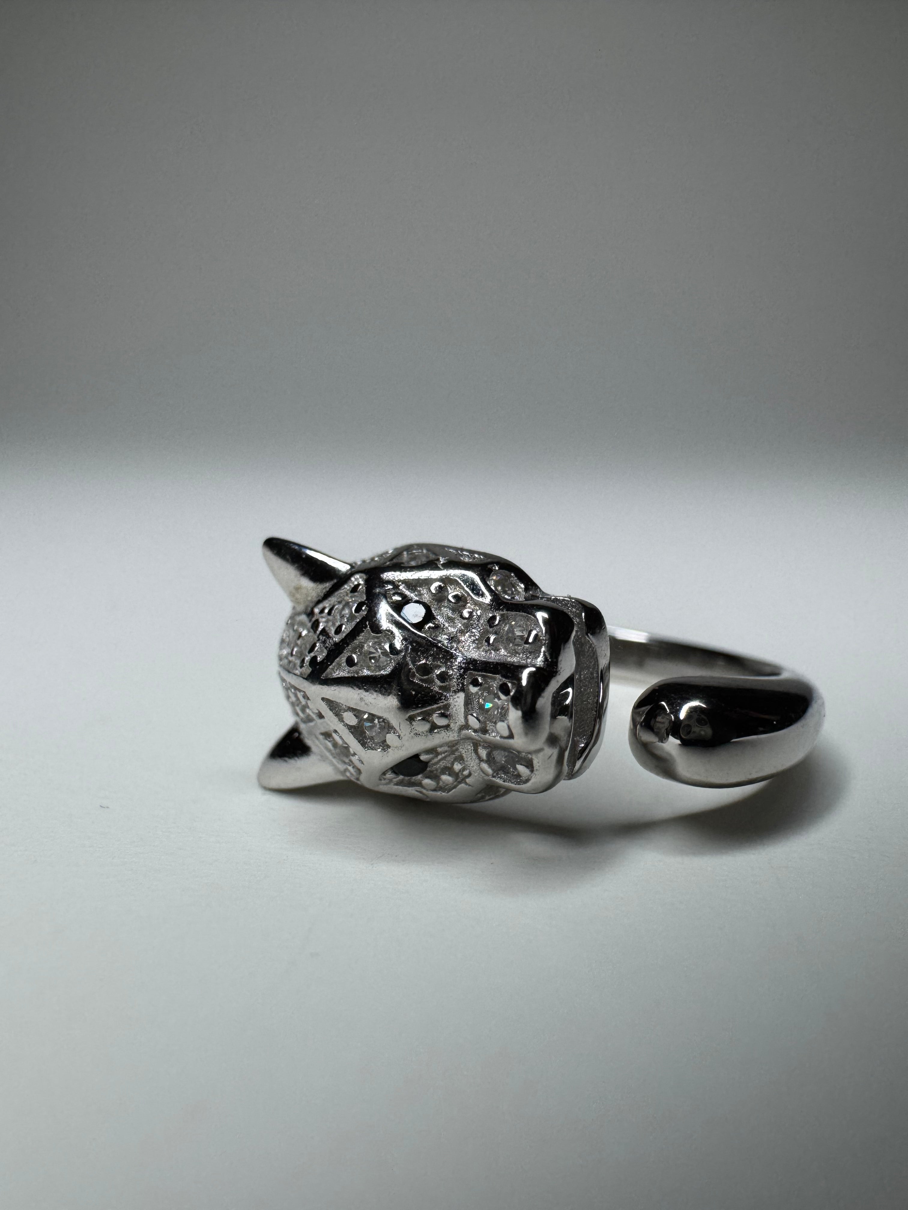 Panther Silver Ring