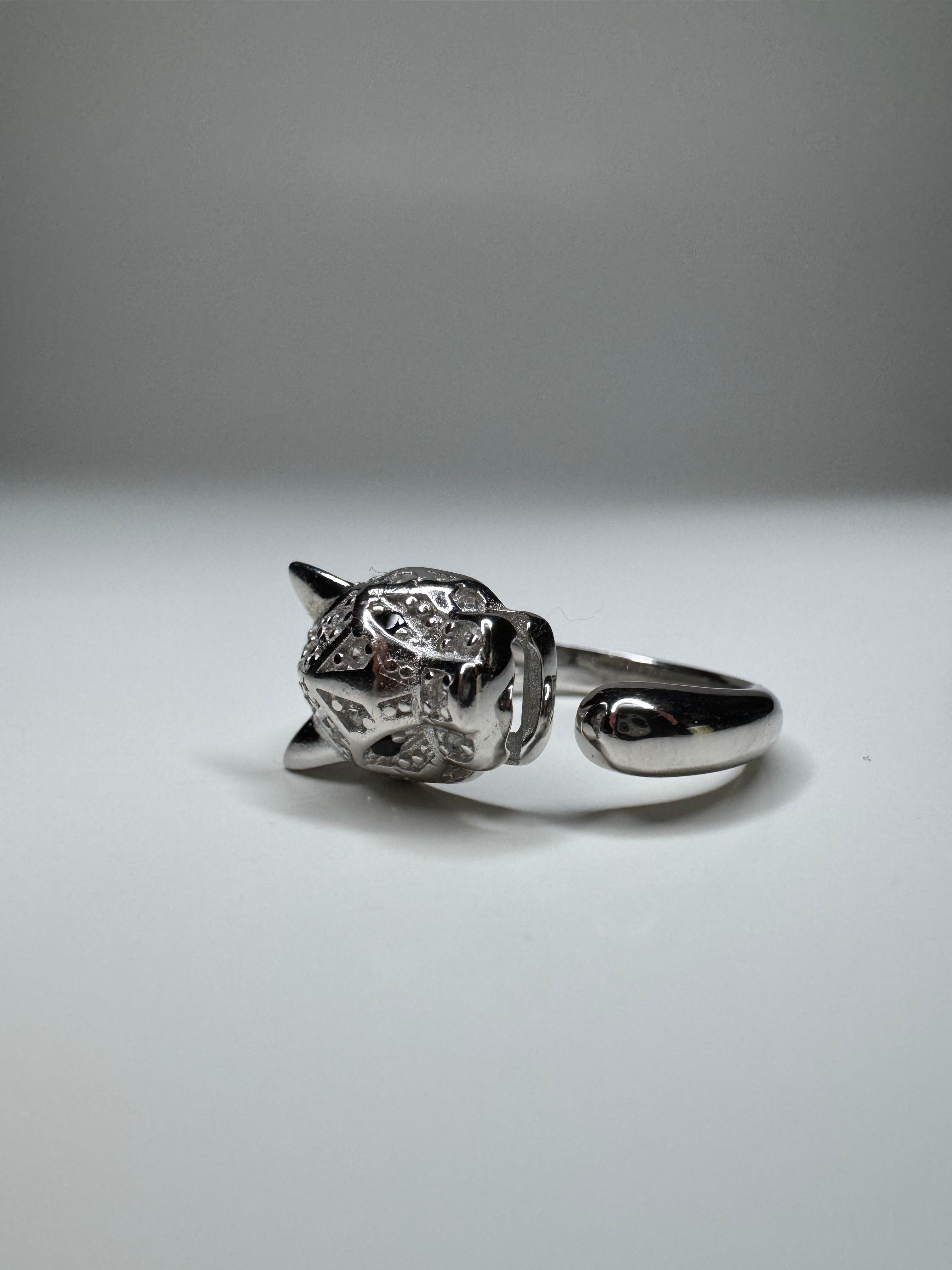 Panther Silver Ring