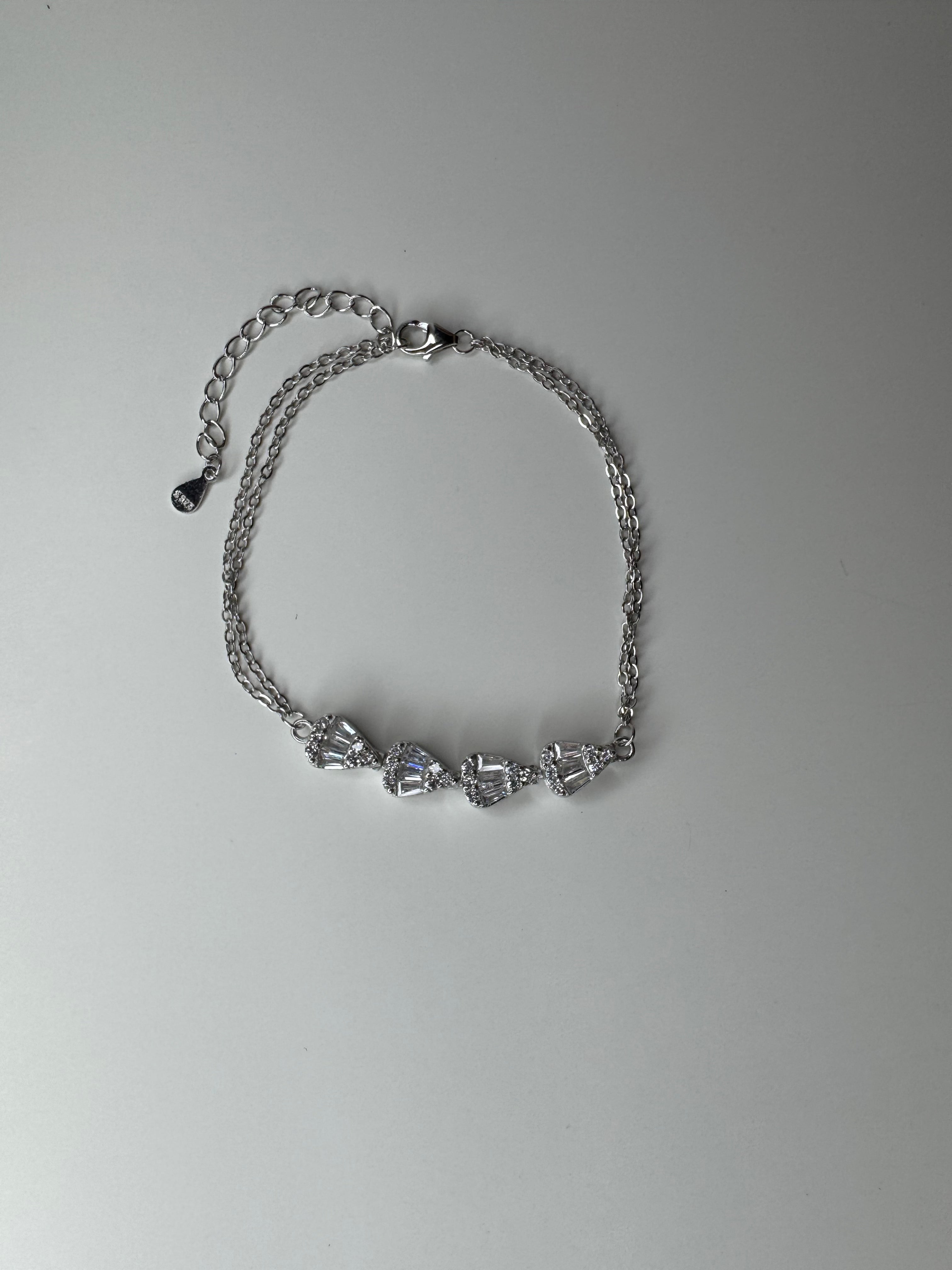 Moonlit Charm Silver Bracelet